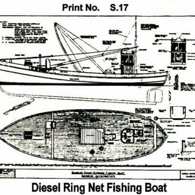 Ring Net Fishing Boat Model Plans by Underhill