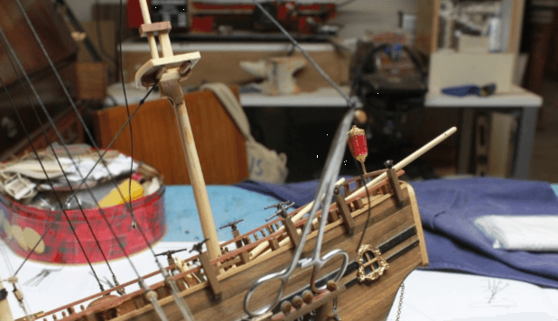 Attaching & Seizing Deadeyes on a Model Ship 5