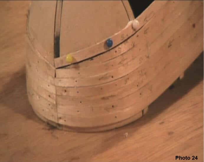 How To Plank The Hull of a Bluff Bow Model Ship 27