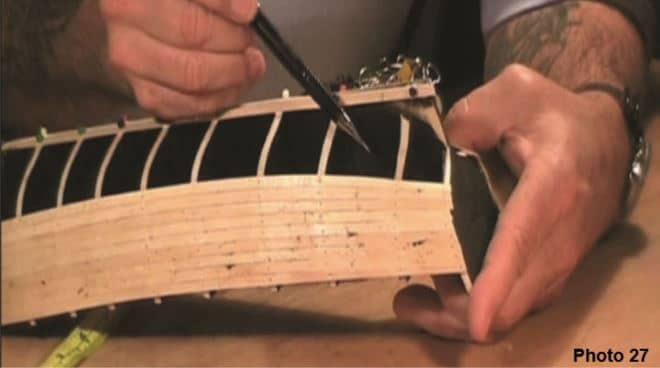 How To Plank The Hull of a Bluff Bow Model Ship 30