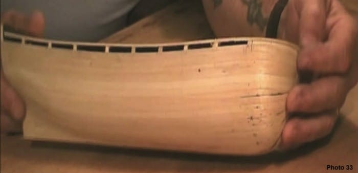 Hoe de romp van een boegmodel schip te beplanken 36