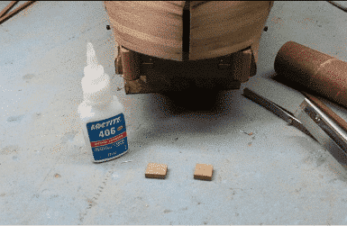 Resealing Planks on the Stem of A Bluff Bow Model Ship 6