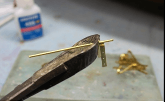 How To Fit Model Ship Rudder Hinges 2 How To Fit Model Ship Rudder Hinges 2