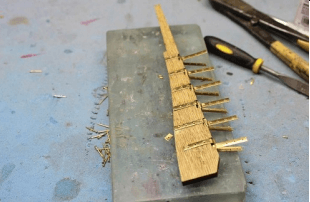 How To Fit Model Ship Rudder Hinges 8