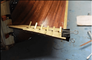 How To Fit Model Ship Rudder Hinges 9