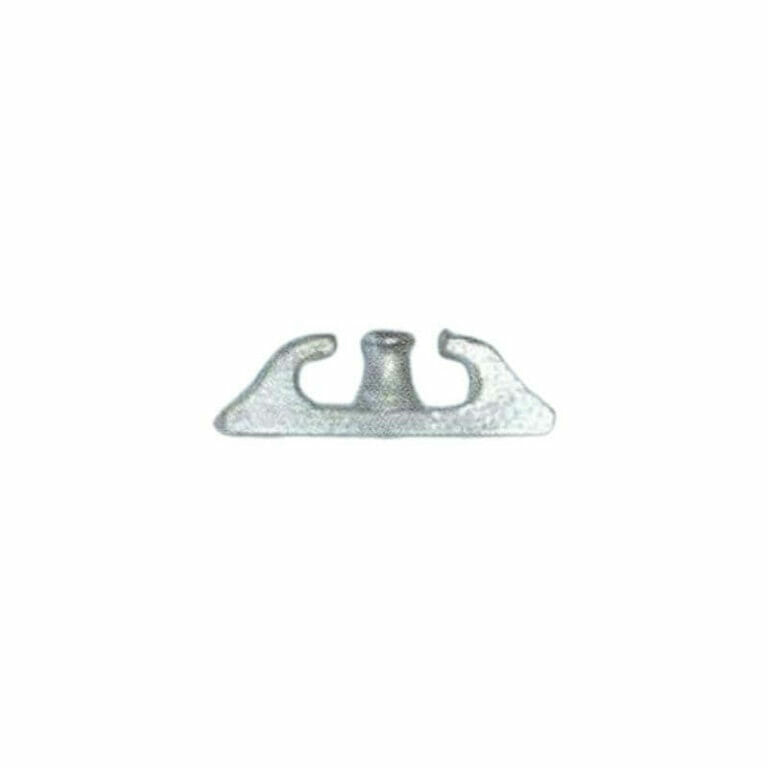 Fairlead - Metal - White - With Post -