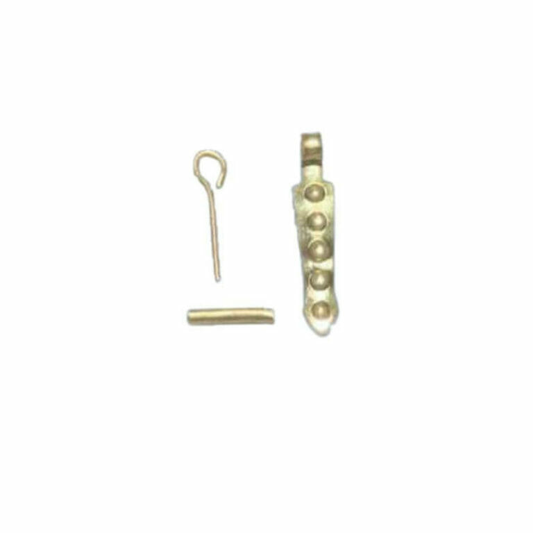 Gunport Hinge Functional Brass