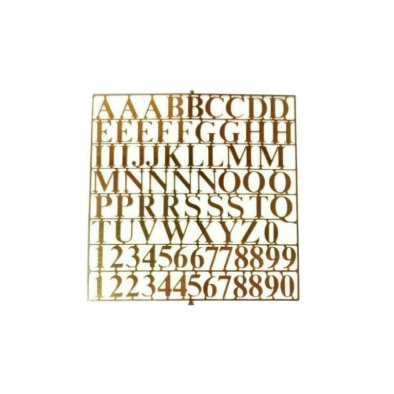 Letters Brass - Laser Cut - 2564 (10mm)