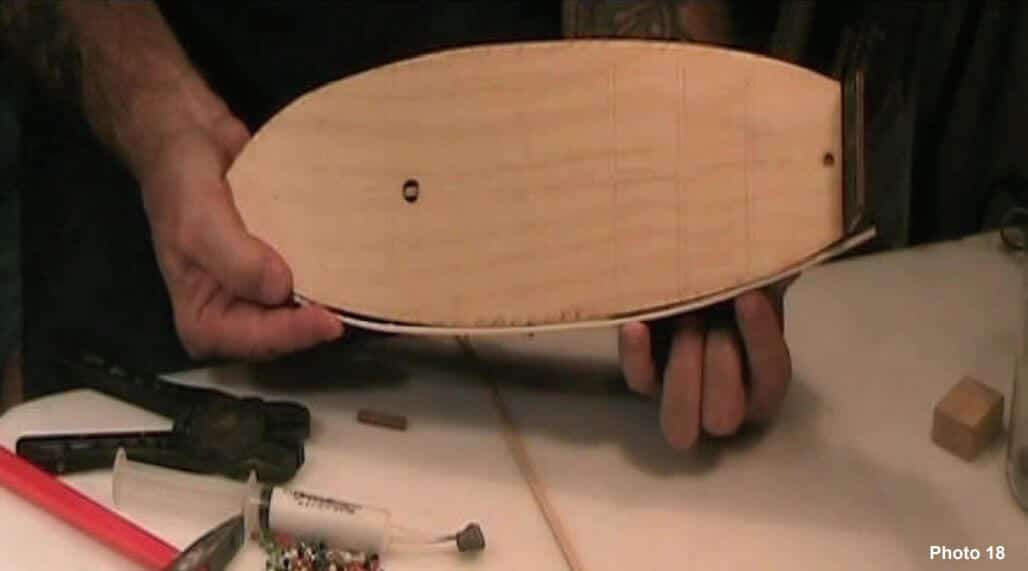 How To Plank The Hull of a Sharp Bow Model Ship 15