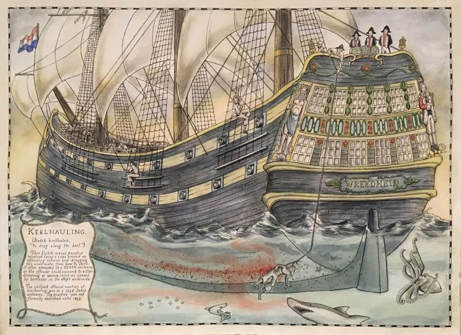 TIL that barnacles were a major problem to old ships and that the  18th-century British Navy gained a great advantage by covering their ships'  hulls with copper to stop the barnacles from